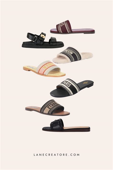 christian dior slides dupe|christian dior sandals tie up.